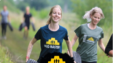Foto van een mudrun